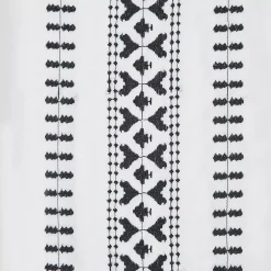 Indigo Ink Rogue Embroidered Rod Pocket Blackout Curtain Panel -Greenland Home Fashions Shop 5966144 ALT3