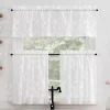 No. 918 Allerton Embroidered Light Filtering Rod Pocket Kitchen Curtain Valance & Tiers Set -Greenland Home Fashions Shop 5980292
