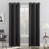 No. 918 Lydell Textured Energy Saving Room Darkening Grommet Window Curtain Panel -Greenland Home Fashions Shop 5980339 Charcoal