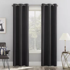 No. 918 Lydell Textured Energy Saving Room Darkening Grommet Window Curtain Panel
