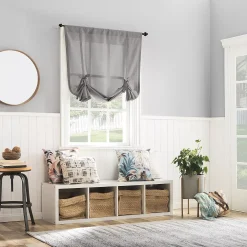 No. 918 Noah Heathered Texture Rod Pocket Window Tie-up Shade 13 No. 918 Noah Heathered Texture Rod Pocket Window Tie-up Shade -Greenland Home Fashions Shop 5980342 ALT5