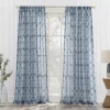 No. 918 Tokai Geometric Print Sheer Rod Pocket Window Curtain Panel 1 No. 918 Tokai Geometric Print Sheer Rod Pocket Window Curtain Panel -Greenland Home Fashions Shop 5980344