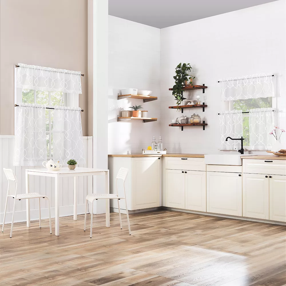 No. 918 Allerton Embroidered Rod Pocket Kitchen Window Curtain Valance 7 No. 918 Allerton Embroidered Rod Pocket Kitchen Window Curtain Valance - Image 5