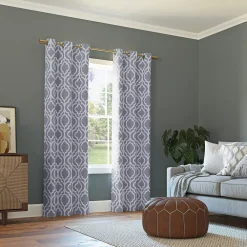 Sun Zero Eldon Trellis Print Blackout Grommet Window Curtain Panel 13 Sun Zero Eldon Trellis Print Blackout Grommet Window Curtain Panel -Greenland Home Fashions Shop 5985400 ALT5
