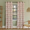 Sun Zero Indra Floral Medallion Blackout Grommet Window Curtain Panel -Greenland Home Fashions Shop 5985403