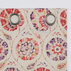 Sun Zero Indra Floral Medallion Blackout Grommet Window Curtain Panel 12 Sun Zero Indra Floral Medallion Blackout Grommet Window Curtain Panel -Greenland Home Fashions Shop 5985403 ALT4