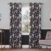 Sun Zero Irma Vintage Floral Blackout Grommet Window Curtain Panel