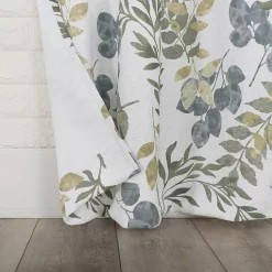 Sun Zero Remi Floral Leaf Print Blackout Grommet Curtain Panel -Greenland Home Fashions Shop 5985408 ALT3