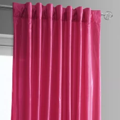 EFF Banded Faux Silk Taffeta & Plush Velvet Curtain 11 EFF Banded Faux Silk Taffeta & Plush Velvet Curtain -Greenland Home Fashions Shop 5986736 ALT3