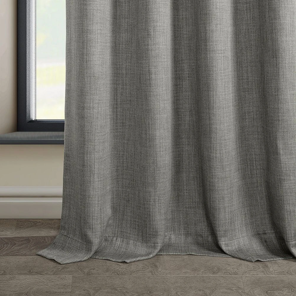 EFF Faux Linen Grommet Room Darkening Window Curtain 6 EFF Faux Linen Grommet Room Darkening Window Curtain - Image 4