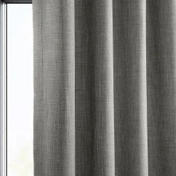 EFF Faux Linen Grommet Room Darkening Window Curtain 12 EFF Faux Linen Grommet Room Darkening Window Curtain -Greenland Home Fashions Shop 5986747 ALT4