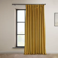 EFF Signature Plush Velvet Extrawide Hotel Blackout Window Curtain