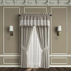 Five Queens Court Othello Linen 84" Set Of 2 Window Curtain Panels -Greenland Home Fashions Shop 5998670 ALT2