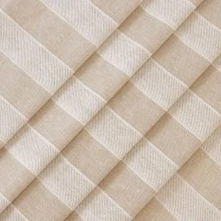 Mercantile Tavia Horizontal Stripes Rod Pocket Back Tab Sheer Window Curtain Panel -Greenland Home Fashions Shop 5999899 ALT3