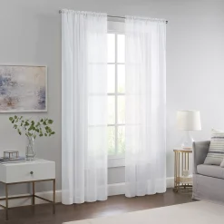 Eclipse Livia Sheer Voile Rod Pocket Window Curtain Panel -Greenland Home Fashions Shop 6002843 ALT3