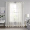 Eclipse Livia Sheer Voile Rod Pocket Window Curtain Panel -Greenland Home Fashions Shop 6002843 Ivory