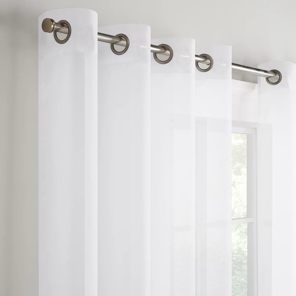 Eclipse Livia Sheer Voile Grommet Window Curtain Panel 7 Eclipse Livia Sheer Voile Grommet Window Curtain Panel - Image 5