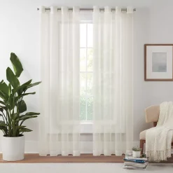 Eclipse Livia Sheer Voile Grommet Window Curtain Panel