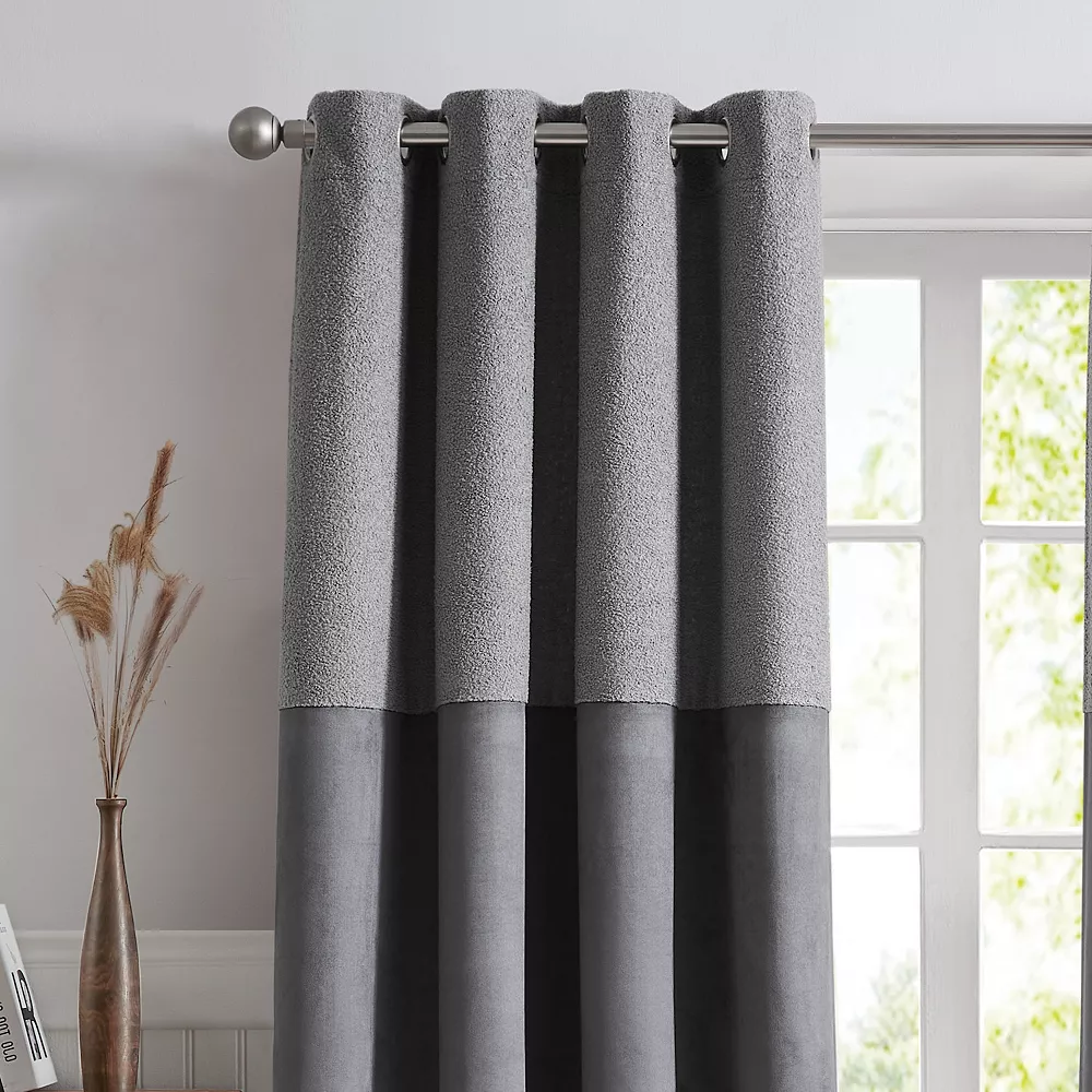 G.H. Bass & Co. Canyon Sherpa Grommet Set Of 2 Window Curtain Panels 4 G.H. Bass & Co. Canyon Sherpa Grommet Set Of 2 Window Curtain Panels - Image 2