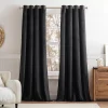 G.H. Bass & Co. Clark Corduroy Grommet Charcoal Set Of 2 Window Curtain Panels -Greenland Home Fashions Shop 6046107
