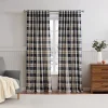 G.H. Bass & Co. Lakeview Plaid Backtab Navy Set Of 2 Window Curtain Panels 2 G.H. Bass & Co. Lakeview Plaid Backtab Navy Set Of 2 Window Curtain Panels -Greenland Home Fashions Shop 6046108
