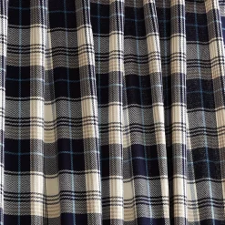 G.H. Bass & Co. Lakeview Plaid Backtab Navy Set Of 2 Window Curtain Panels -Greenland Home Fashions Shop 6046108 ALT3