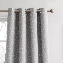 G.H. Bass & Co. River Diamond Grommet Set Of 2 Window Curtain Panels 8 G.H. Bass & Co. River Diamond Grommet Set Of 2 Window Curtain Panels -Greenland Home Fashions Shop 6046111 ALT