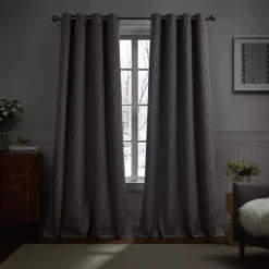 G.H. Bass & Co. River Diamond Grommet Set Of 2 Window Curtain Panels 9 G.H. Bass & Co. River Diamond Grommet Set Of 2 Window Curtain Panels -Greenland Home Fashions Shop 6046111 ALT2