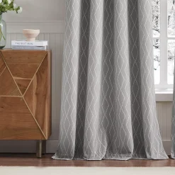 G.H. Bass & Co. River Diamond Grommet Set Of 2 Window Curtain Panels 10 G.H. Bass & Co. River Diamond Grommet Set Of 2 Window Curtain Panels -Greenland Home Fashions Shop 6046111 ALT3