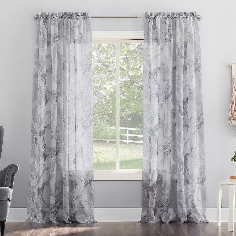No. 918 Cristo Crushed Voile Sheer Rod Pocket Curtain Panel 3 No. 918 Cristo Crushed Voile Sheer Rod Pocket Curtain Panel
