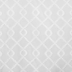 No. 918 Tina Geometric Clipped Jacquard Semi-Sheer Rod Pocket 3-piece Kitchen Curtain Valance & Tiers Set -Greenland Home Fashions Shop 6067300 ALT4