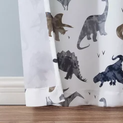 Hopscotch Dino Print Room Darkening Set Of 2 Window Curtain Panels 8 Hopscotch Dino Print Room Darkening Set Of 2 Window Curtain Panels -Greenland Home Fashions Shop 6091948 ALT2