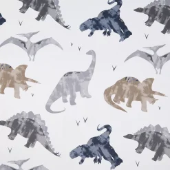 Hopscotch Dino Print Room Darkening Set Of 2 Window Curtain Panels 9 Hopscotch Dino Print Room Darkening Set Of 2 Window Curtain Panels -Greenland Home Fashions Shop 6091948 ALT3