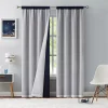 Hopscotch Ellie Blackout Set Of 2 Window Curtain Panels With Sheer Metallic Overlay -Greenland Home Fashions Shop 6091949 Navy