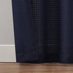 Hopscotch Hayden 4-Piece Waffle Room Darkening Curtain Panel Set -Greenland Home Fashions Shop 6091952 ALT2