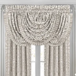 Five Queens Court Antonia Sand Window Waterfall Valance