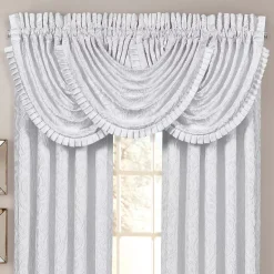 Five Queens Court Antonia White Window Waterfall Valance