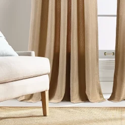 Martha Stewart Chenille Stitch Rod Pocket 2 Window Curtain Panels -Greenland Home Fashions Shop 6148331 ALT2