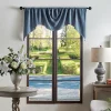 Martha Stewart Naples Chenille Rod Pocket Top Window Valance 1 Martha Stewart Naples Chenille Rod Pocket Top Window Valance -Greenland Home Fashions Shop 6148345 Navy