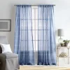 Martha Stewart Delicate Stripe Poletop Top 2 Window Curtain Panels -Greenland Home Fashions Shop 6148352 Indigo