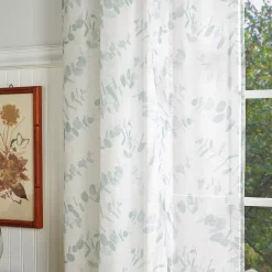 Martha Stewart Eucalyptus Poletop 2 Window Curtain Panels -Greenland Home Fashions Shop 6148354 ALT4