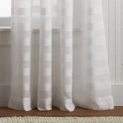 Martha Stewart Sandy Sheer Poletop 2 Window Curtain Panels -Greenland Home Fashions Shop 6148357 ALT2
