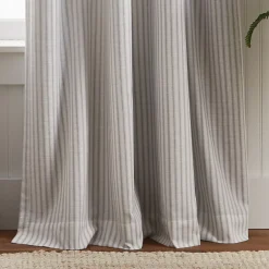 Martha Stewart Ticking Stripe Backtab 2 Window Curtain Panels -Greenland Home Fashions Shop 6148359 ALT2