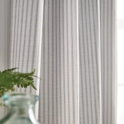 Martha Stewart Ticking Stripe Backtab 2 Window Curtain Panels -Greenland Home Fashions Shop 6148359 ALT4