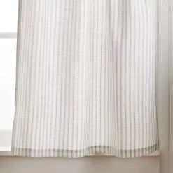 Martha Stewart Ticking Stripe Rod Pocket Top Tier & Valance Window Curtain Panels -Greenland Home Fashions Shop 6148360 ALT2