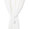 Okuna Outpost White Rope Curtain Tiebacks, Holdbacks For Drapes (20 In, 2 Pack) 1 Okuna Outpost White Rope Curtain Tiebacks, Holdbacks For Drapes (20 In, 2 Pack) -Greenland Home Fashions Shop 6149866