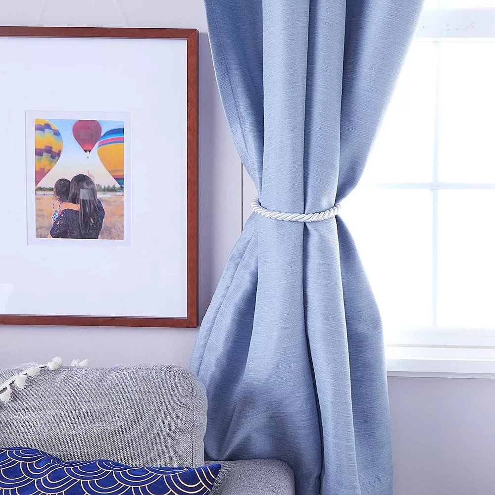 Okuna Outpost White Rope Curtain Tiebacks With Hooks, Holdbacks For Drapes (26 In, 2 Pairs) 5 Okuna Outpost White Rope Curtain Tiebacks With Hooks, Holdbacks For Drapes (26 In, 2 Pairs) - Image 3