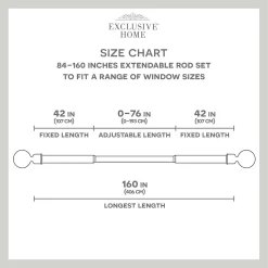 Exclusive Home Vine 1-in. Indoor/Outdoor Adjustable Curtain Rod Set 9 Exclusive Home Vine 1-in. Indoor/Outdoor Adjustable Curtain Rod Set -Greenland Home Fashions Shop 6151100 ALT3