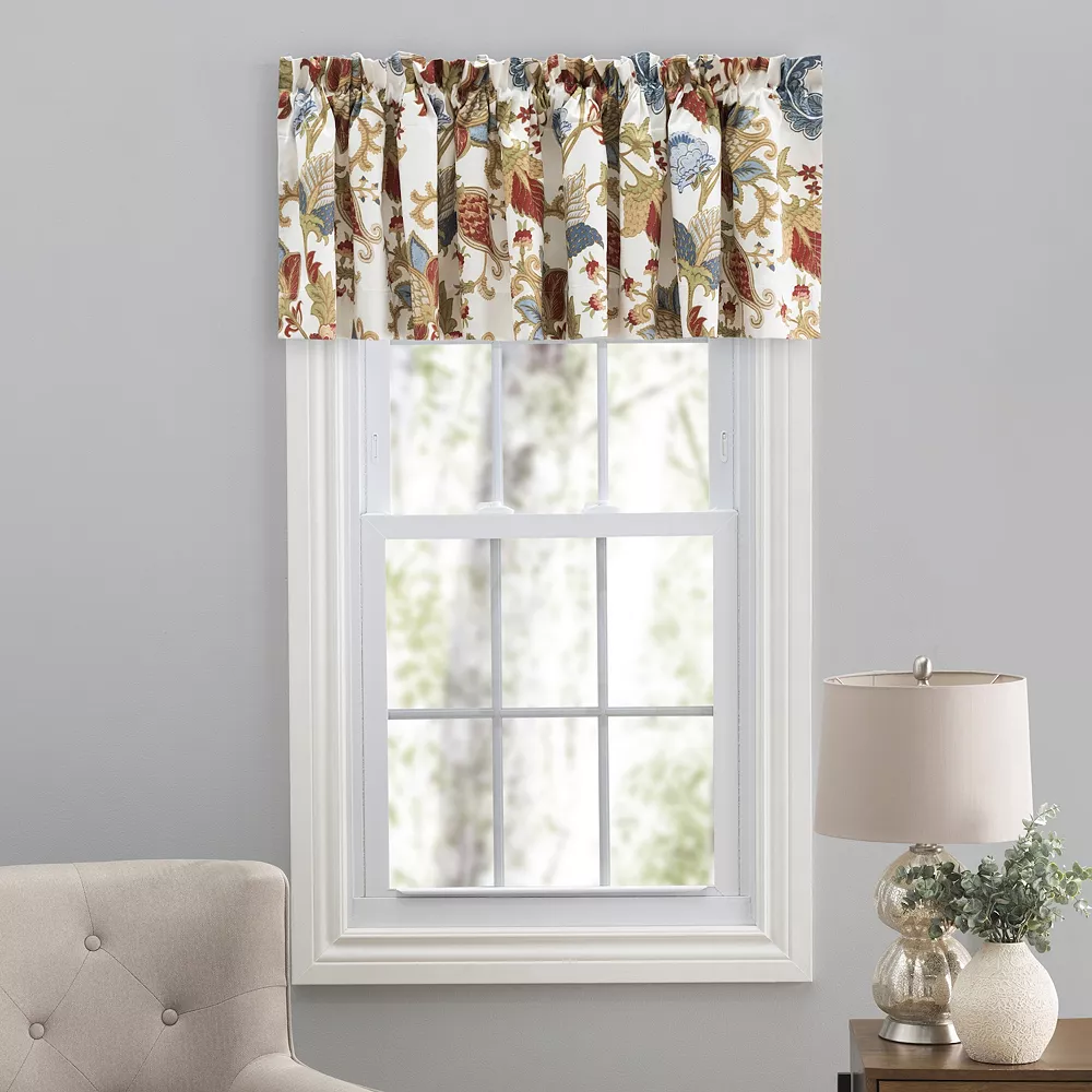 Ellis Curtain Ellis Cambridge Lined Jacquard Rod Pocket Window Valance 80W X 15L 3 Ellis Curtain Ellis Cambridge Lined Jacquard Rod Pocket Window Valance 80W X 15L