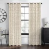 Kate Aurora Contemporary Woven Jacquard Modular Circles Grommet Top Single Window Curtain Panel -Greenland Home Fashions Shop 6222186 Tan